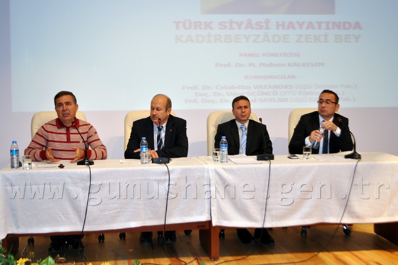 Gümüşhane'de Zeki Kadirbeyoğlu Paneli Düzenlendi 1