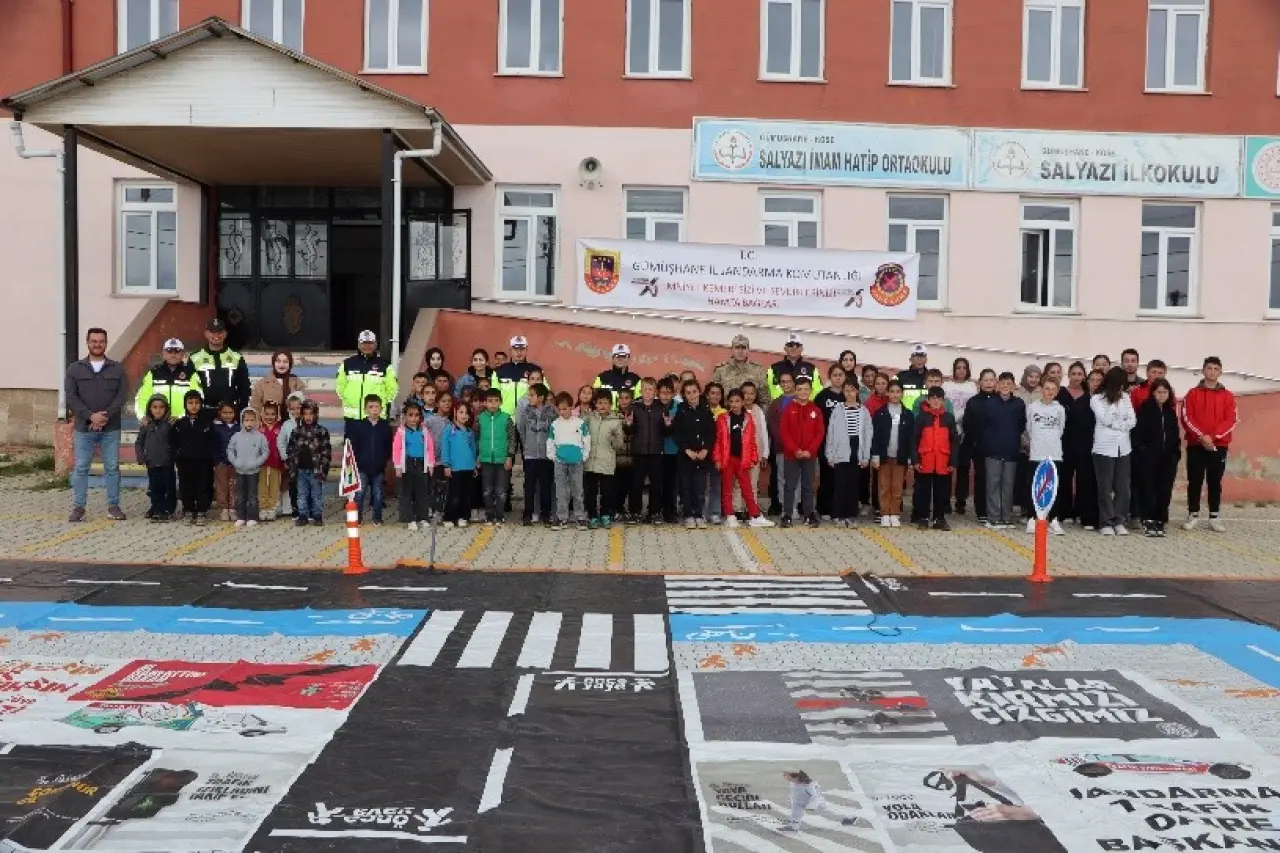 Gümüşhane’de miniklere uygulamalı trafik eğitimi 1