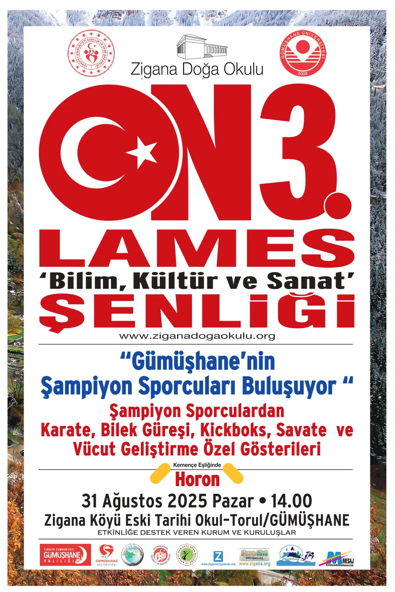 Zigana’da Şampiyon Sporcular Buluşuyor: 13. Lames Şenliği 31 Ağustos’ta 1