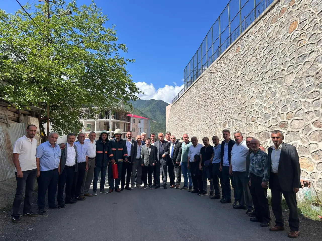 Kürtün’de muhtarlara yönelik yangın eğitimi ve tatbikatı düzenlendi 3