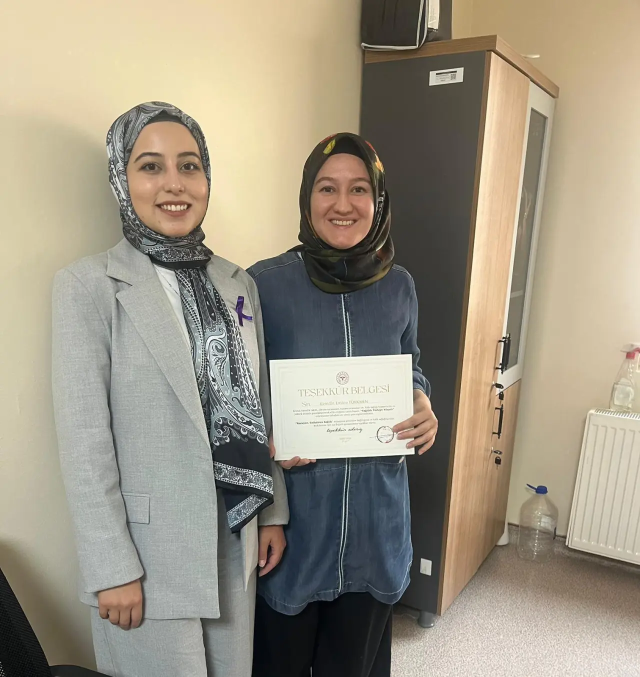 Gümüşhane'de başarılı sağlık çalışanlarına teşekkür belgeleri verildi 11