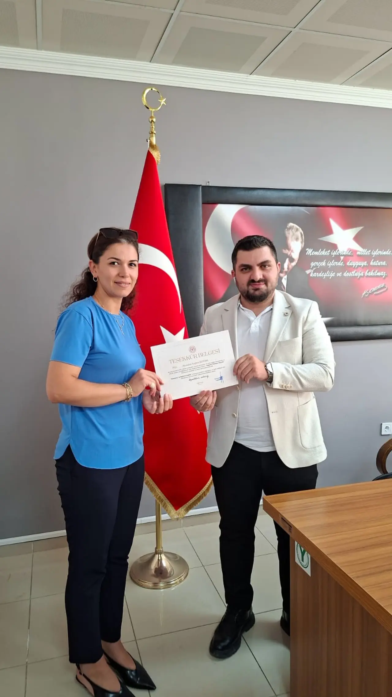 Gümüşhane'de başarılı sağlık çalışanlarına teşekkür belgeleri verildi 6