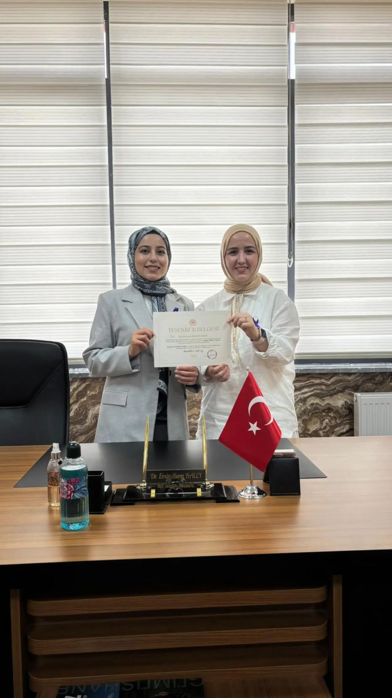 Gümüşhane'de başarılı sağlık çalışanlarına teşekkür belgeleri verildi 8