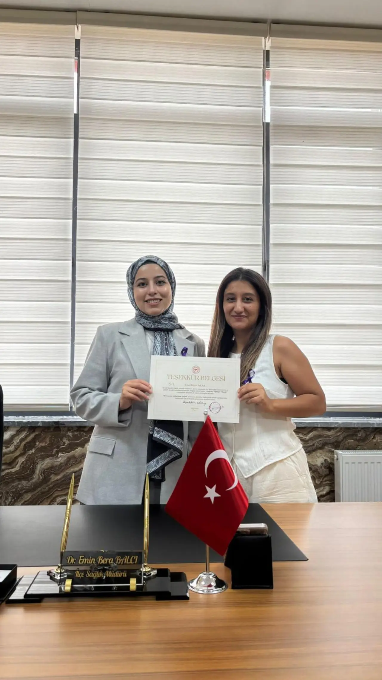 Gümüşhane'de başarılı sağlık çalışanlarına teşekkür belgeleri verildi 9