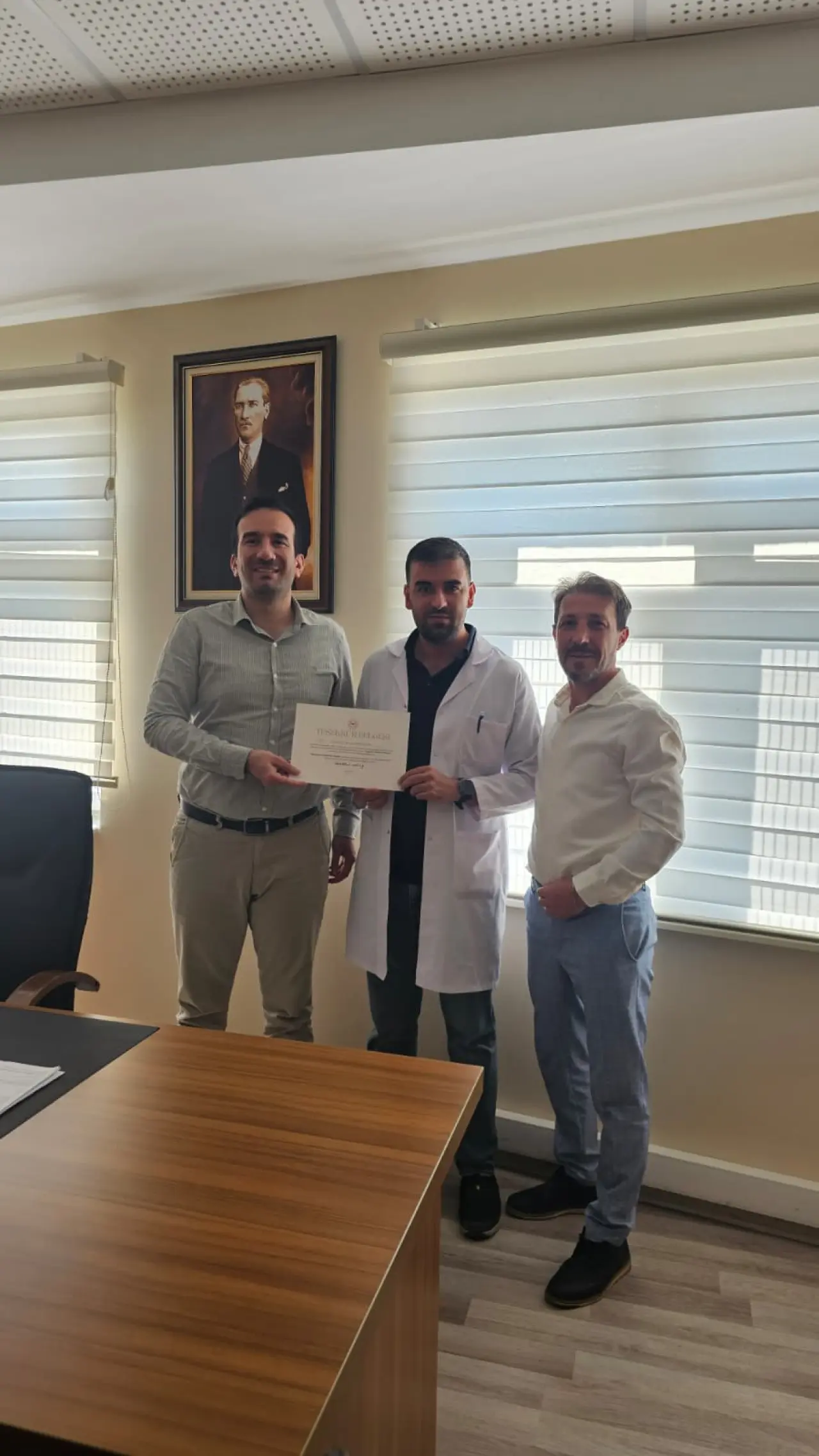 Gümüşhane'de başarılı sağlık çalışanlarına teşekkür belgeleri verildi 1