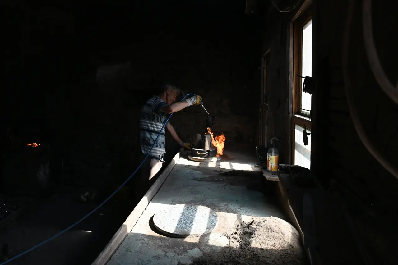 Kürtün'de hurda musluktan el emeğiyle üretilen ziller Avrupa’da çalıyor 12