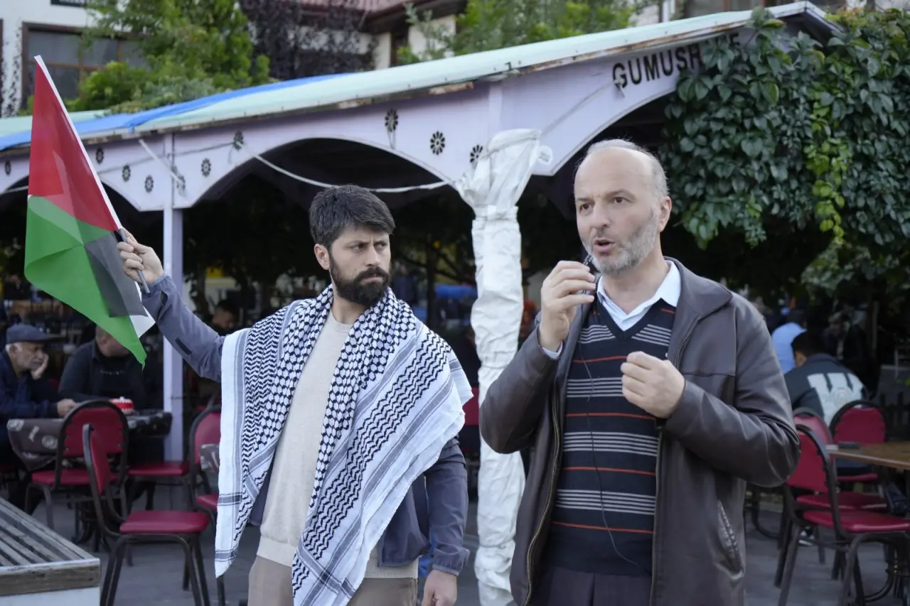 Gümüşhane’de Sumud Filosu’na destek basın açıklaması 2