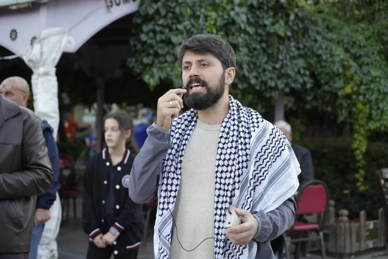 Gümüşhane’de Sumud Filosu’na destek basın açıklaması 6