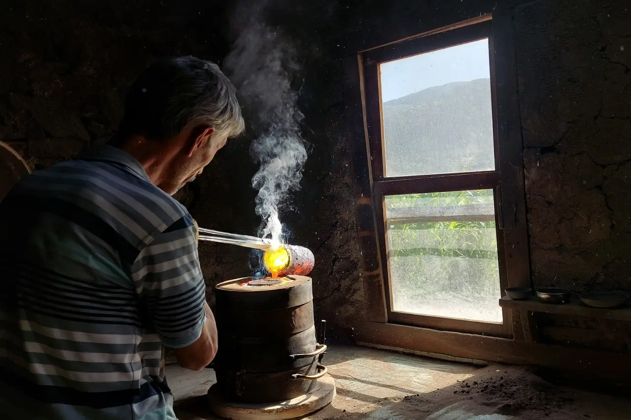 Kürtün'de hurda musluktan el emeğiyle üretilen ziller Avrupa’da çalıyor 3