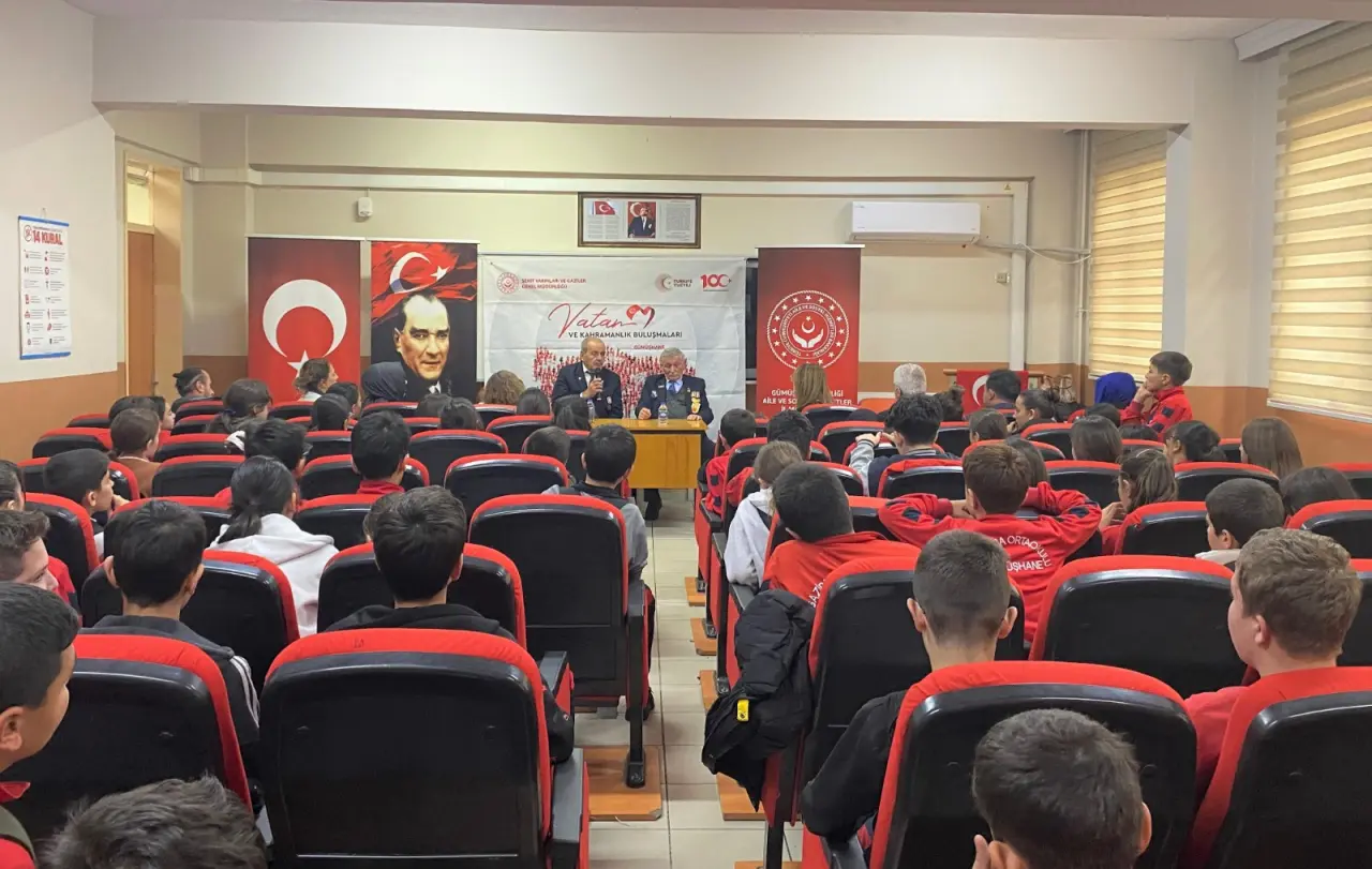 Kıbrıs Kahramanları Gazipaşa öğrencileriyle buluştu 4