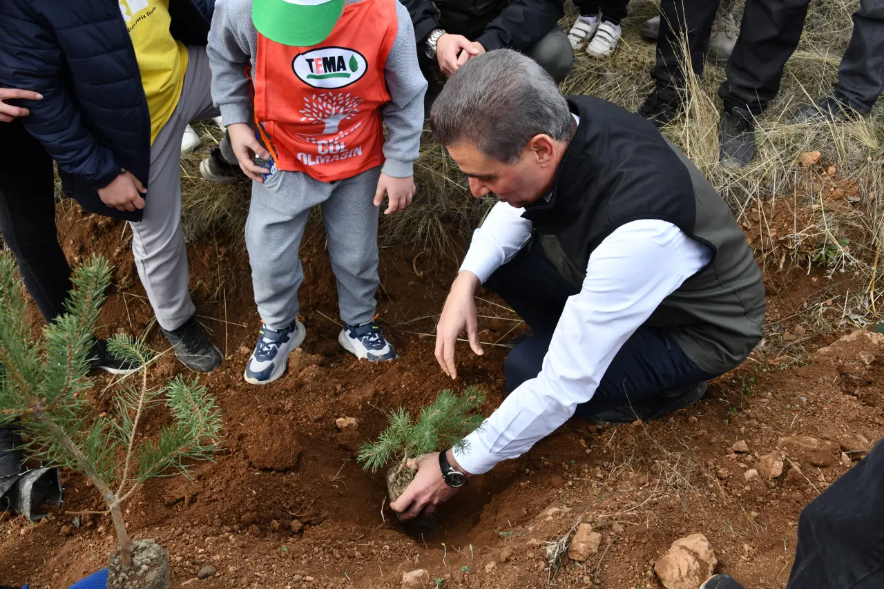 Gümüşhane'de “Yeşil Vatan Seferberliğinde” fidanlar toprakla buluştu 18