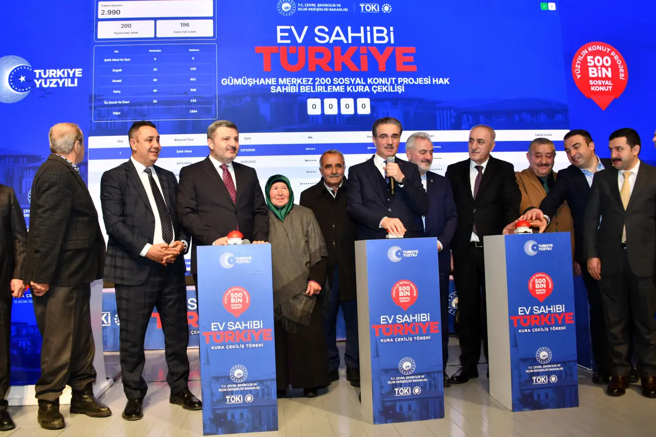 Gümüşhane’de 940 Konut İçin Kuralar Çekildi 7