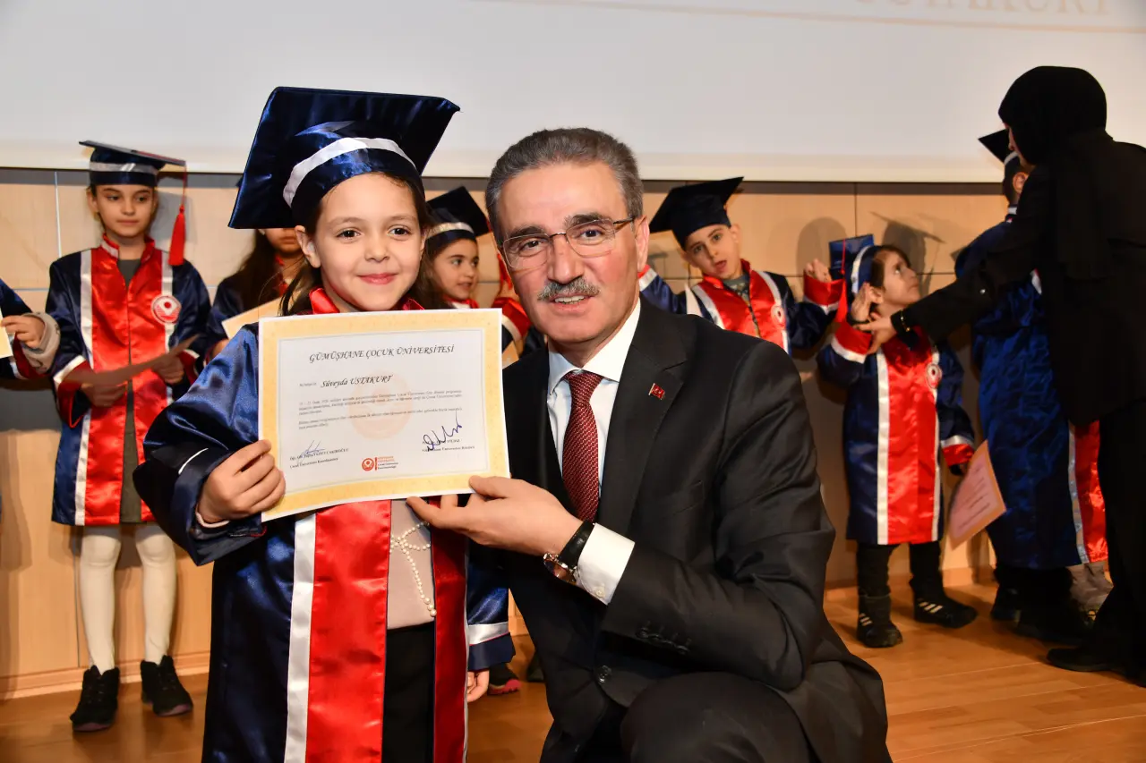 Gümüşhane'de Miniklerin Kep Atma Coşkusu: Geleceğin Bilim İnsanları Diplomalarını Aldı! 26