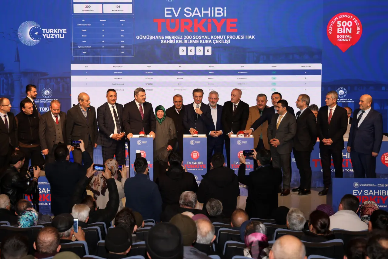 Gümüşhane’de 940 Konut İçin Kuralar Çekildi 4