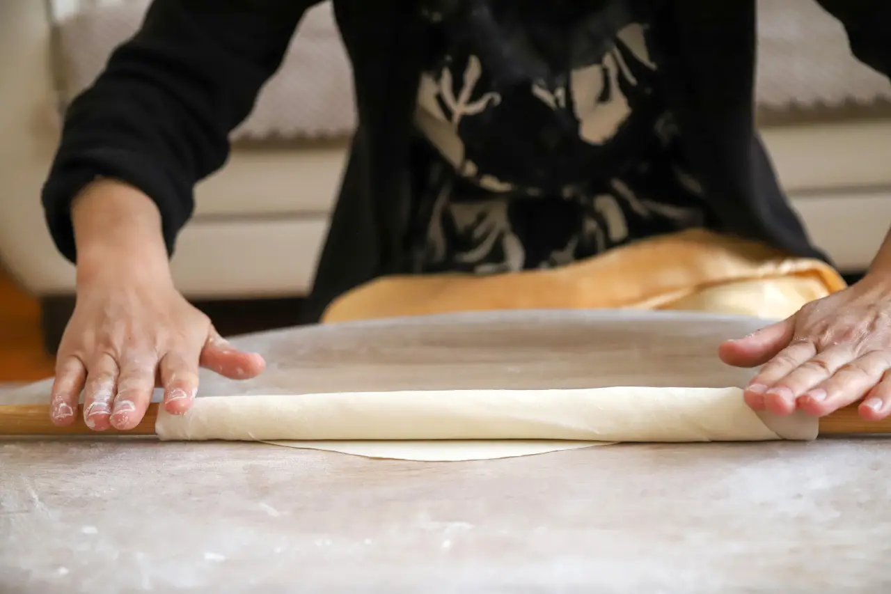 Ramazan sofralarının vazgeçilmezi Gümüşhane Sironu için imece mesaisi 5