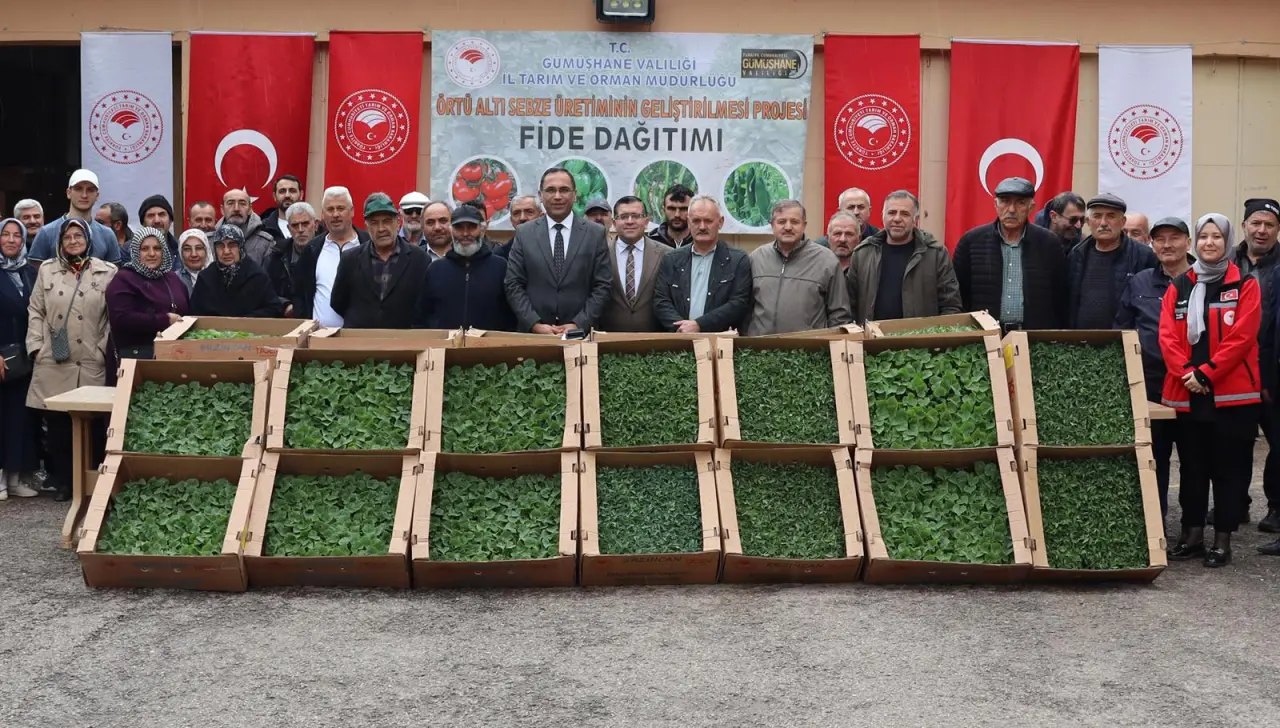 Gümüşhaneli çiftçiye yüzde 50 hibeli 200 bin fide 4