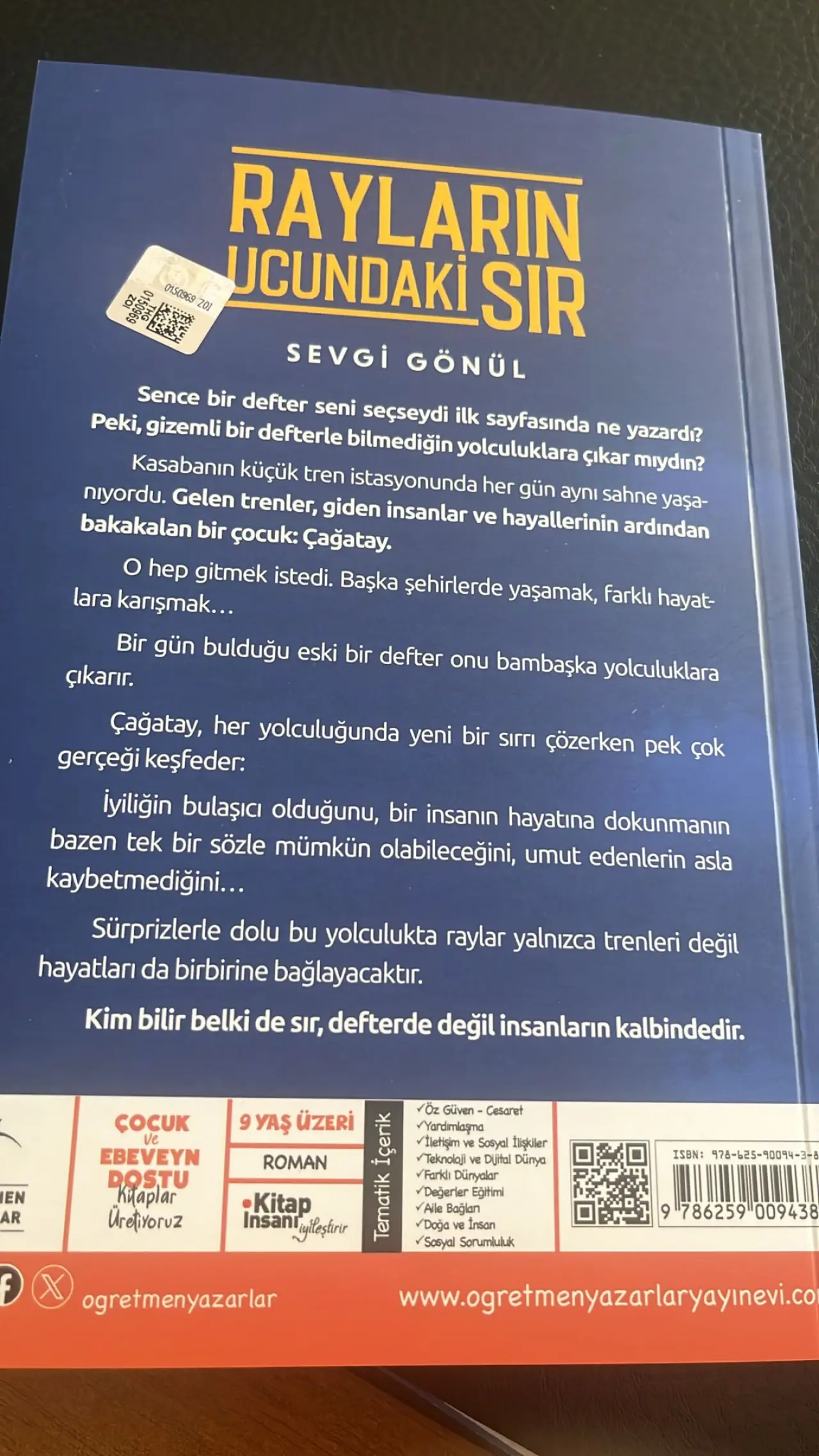 Rayların Ucundaki Sır: Öğretmen Sevgi Gönül’den Türkiye Yüzyılı Maarif Modeli Uyumlu Roman 5