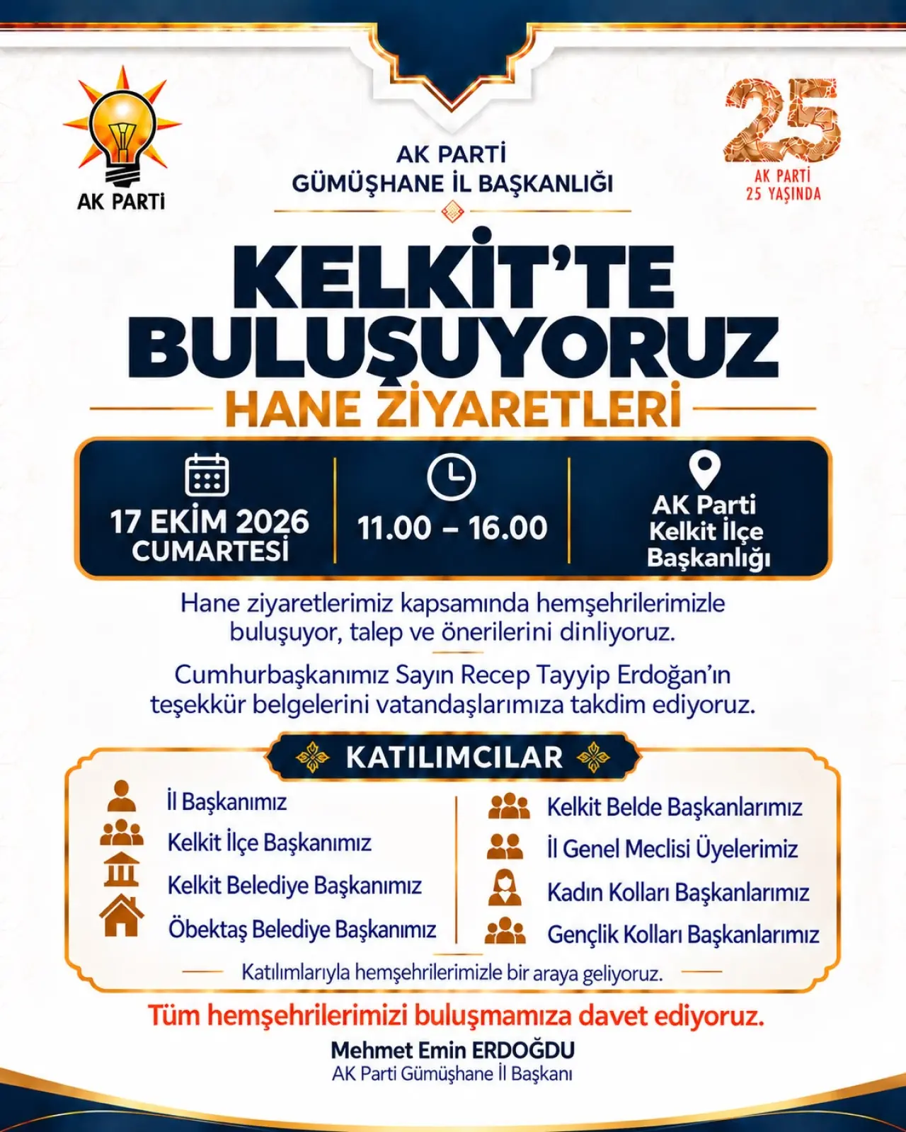 AK Parti Gümüşhane teşkilatı il ve ilçelerde "halk buluşmaları" düzenleyecek 1