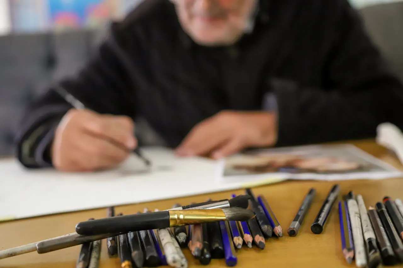 Gümüşhaneli Ressam Fikret Bozkır Portreleriyle İz Bırakıyor 7