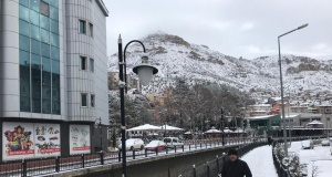 Gümüşhane kent merkezine yılın ilk karı Şubat’ta düştü