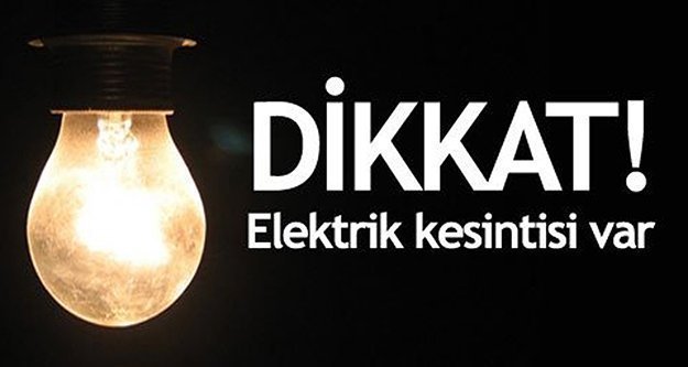 Hacıemin'de elektrik kesintisi yapılacak