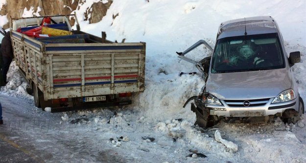 Zigana dağında kaza: 1 ölü, 2 yaralı