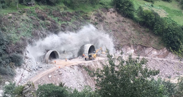 Zigana Tünelinin Trabzon tarafında da çalışmalar başladı