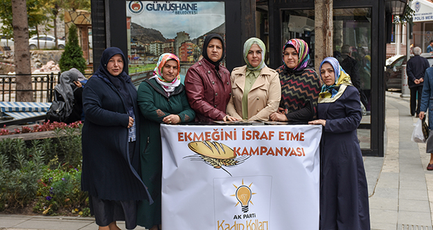 AK Parti Kadın Kollarından anlamlı ekmek israfı kampanyası