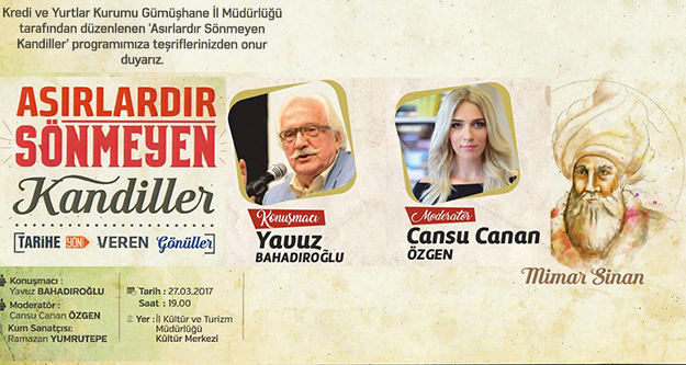 Yavuz Bahadıroğlu ve Cansu Canan Özgen Mimar Sinan’ı anlatacak