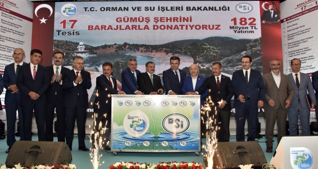 Bakan Eroğlu Gümüşhane’de 182 milyon TL’lik tesislerin temelini attı