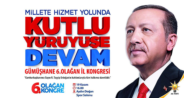 Cumhurbaşkanı Erdoğan 19 Kasım’da Gümüşhane’de