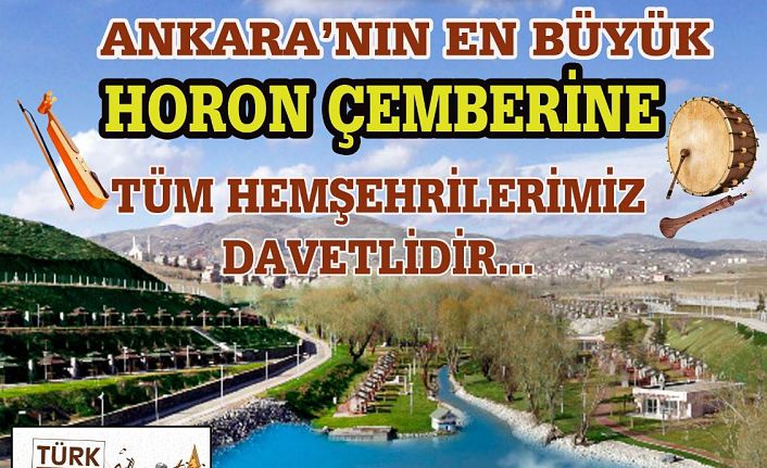 Ankara'nın en büyük horon çemberi 29 Eylül’de