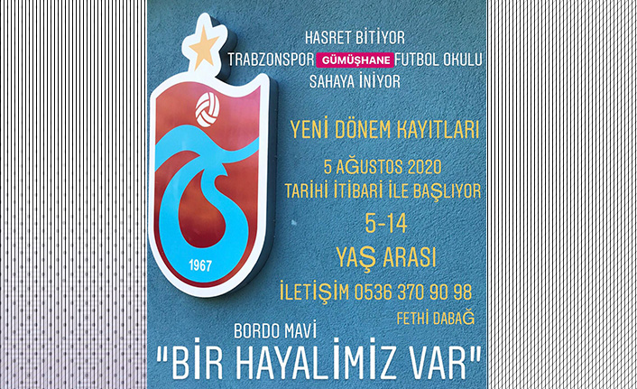 Trabzonspor Gümüşhane Futbol Okulu, Sahaya İniyor