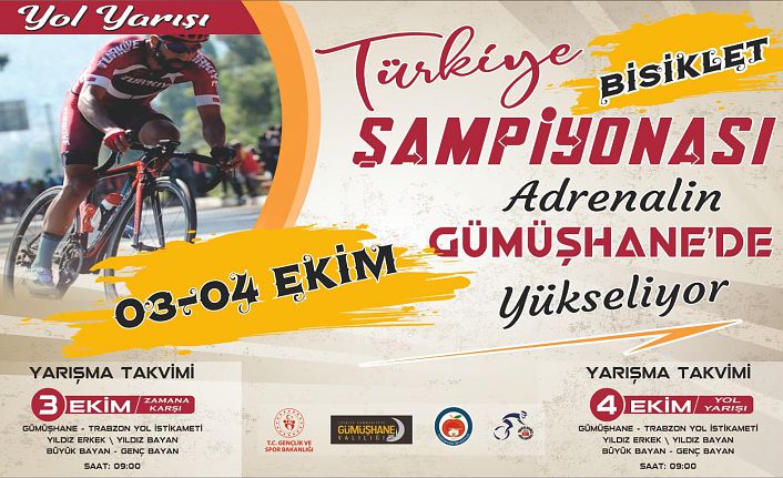 Yol Bisikleti Türkiye Şampiyonası Gümüşhane’de