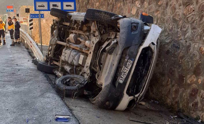 Gümüşhane’de ambulans kaza yaptı: 2 sağlıkçı yaralandı
