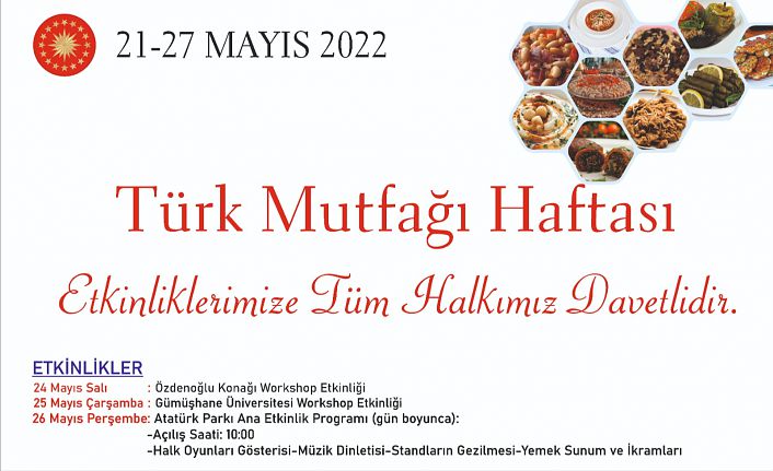 Türk Mutfağı Haftası etkinliklerle kutlanacak