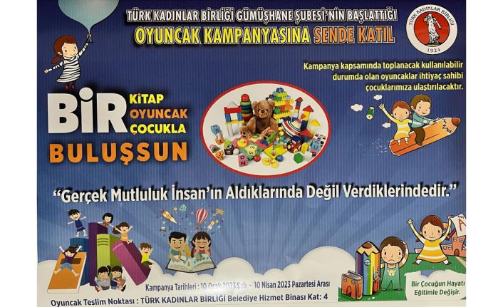 Türk Kadınlar Birliğinden oyuncak kampanyası