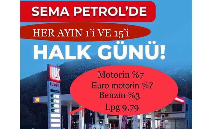 Sema Petrol’de dev akaryakıt indirimi