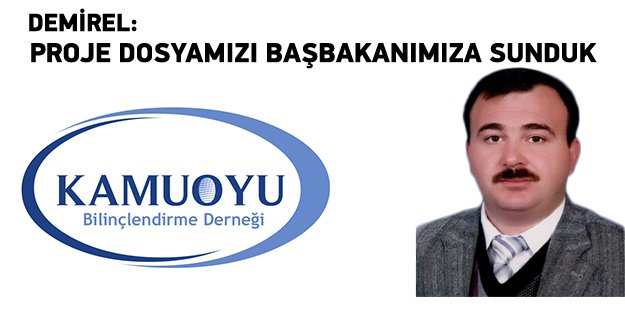 Demirel, projelerini Başbakan Davutoğlu’na iletti
