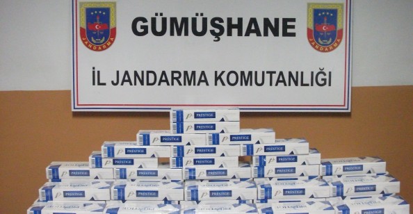 Torul'da 700 Paket Kaçak Sigara Ele Geçirildi