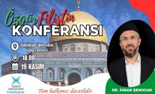 İhsan Şenocak, "Özgür Filistin" konferansı için Gümüşhane'ye geliyor