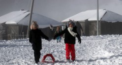 Zigana kayak merkezinde hafta sonu hareketliliği