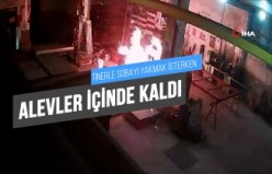 Tinerle sobayı yakmak isterken alevler içinde kaldı