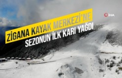 Zigana Kayak Tesislerine sezonun ilk karı yağdı, eşsiz görüntüler ortaya çıktı