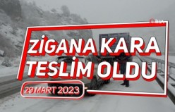 Zigana Geçidi kara teslim oldu, araçlar yolda kaldı