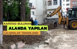 Kanalizasyon kazısında kafatası bulunan alanda çalışmalar tamamlandı