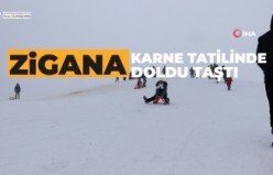 Zigana Kayak Merkezi karne tatilinde doldu taştı