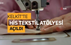 Kelkit’te tamamı kadın çalışanlardan oluşan tekstil atölyesi açıldı