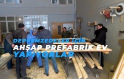 Gümüşhane’de üretilen ahşap prefabrik evler deprem bölgesine gönderilecek