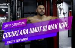 Dünya şampiyonu, çocuklara umut olmak için memleketine döndü